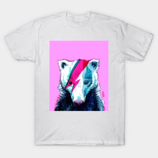 Pop Art Bowie Badger 3 T-Shirt